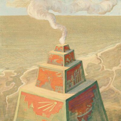 チュルリョーニス《祭壇》1909年 回顧展展示作品の幻想的な絵画