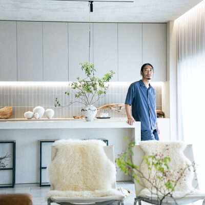 築古マンションをフルリノベした安間広介さんの自宅リビング