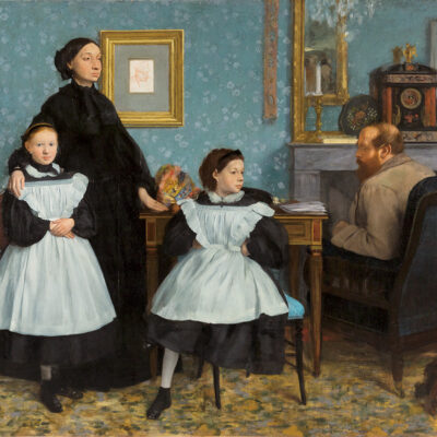 エドガー・ドガによる《家族の肖像（ベレッリ家）》1858–1869年　オルセー美術館所蔵