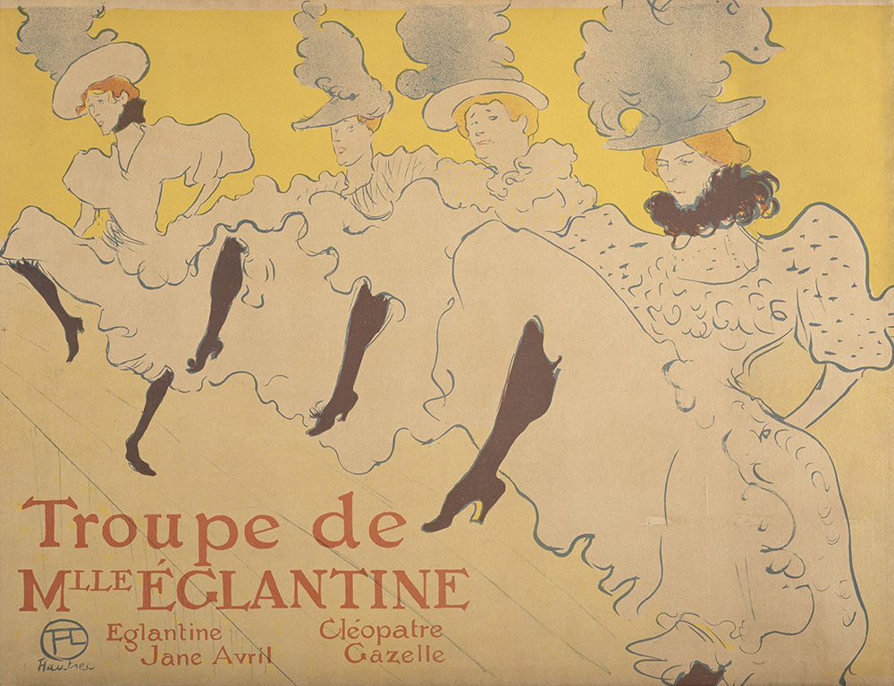 アンリ・ド・トゥールーズ＝ロートレック《エグランティーヌ嬢一座》1896年
