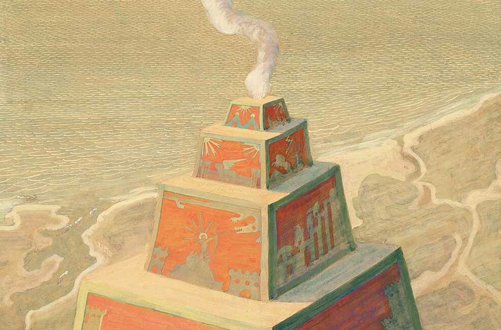 チュルリョーニス《祭壇》1909年 回顧展展示作品の幻想的な絵画